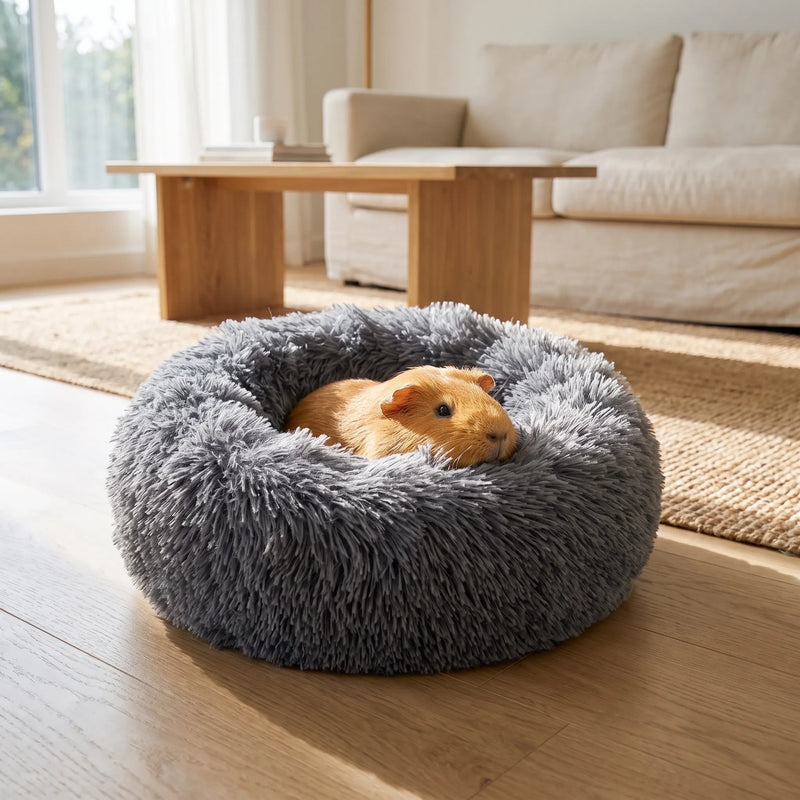 Flauschiges Rundes Kleintierbett -  Snuglia