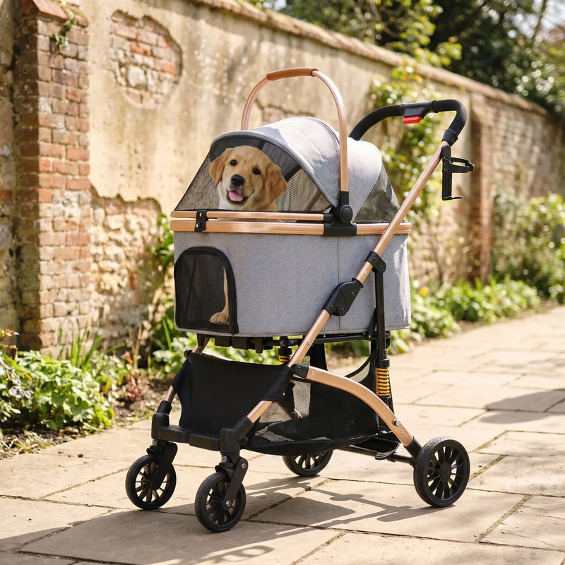 Flexibler Hunde- Und Katzenbuggy -  PawsyGlide