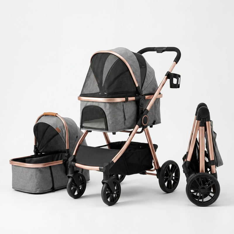 Flexibler Hunde- Und Katzenbuggy -  PawsyGlide