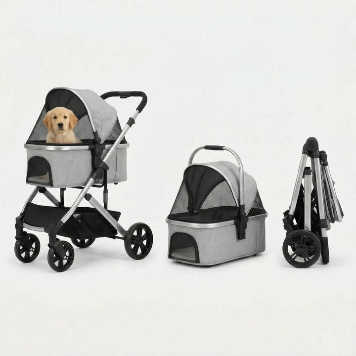 Flexibler Hunde- Und Katzenbuggy -  PawsyGlide