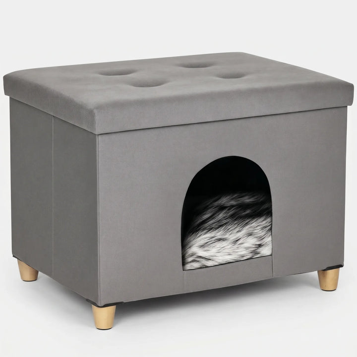 Gepolsterte Tierhöhle Mit Deckel -  Cozylia