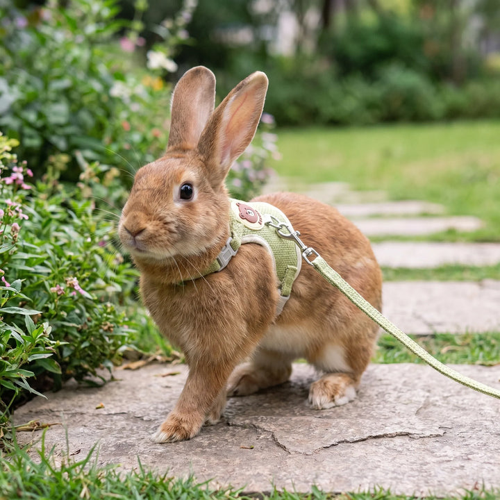 Gepolstertes Kaninchengeschirr Mit Leine -  HoppWalk