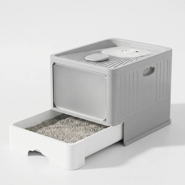 Geschlossene Katzentoilette Mit Schublade -  Lumexia