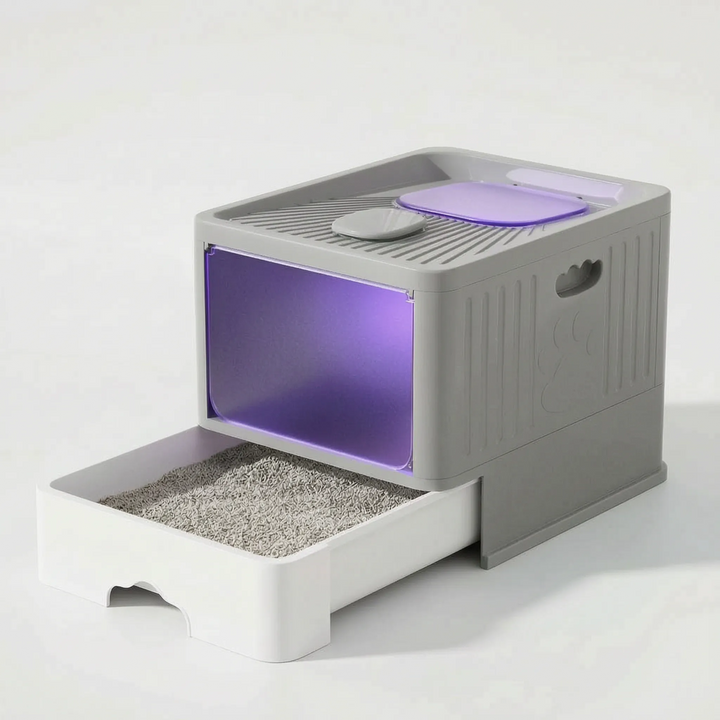 Geschlossene Katzentoilette Mit Schublade -  Lumexia