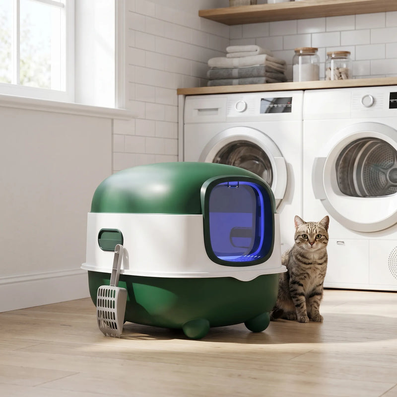 Geschlossene Katzentoilette Mit UV-Licht -  Lumibox