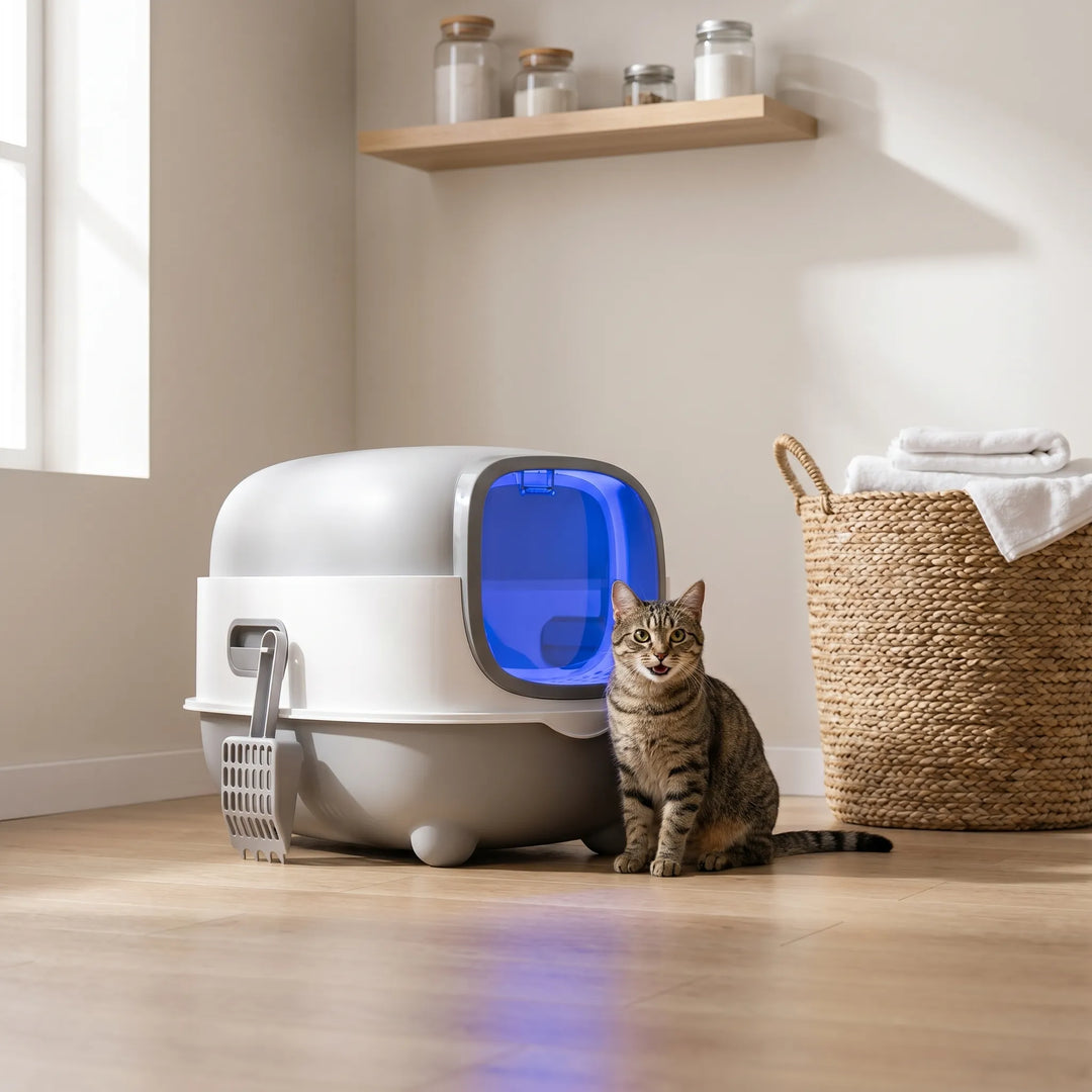 Geschlossene Katzentoilette Mit UV-Licht -  Lumibox