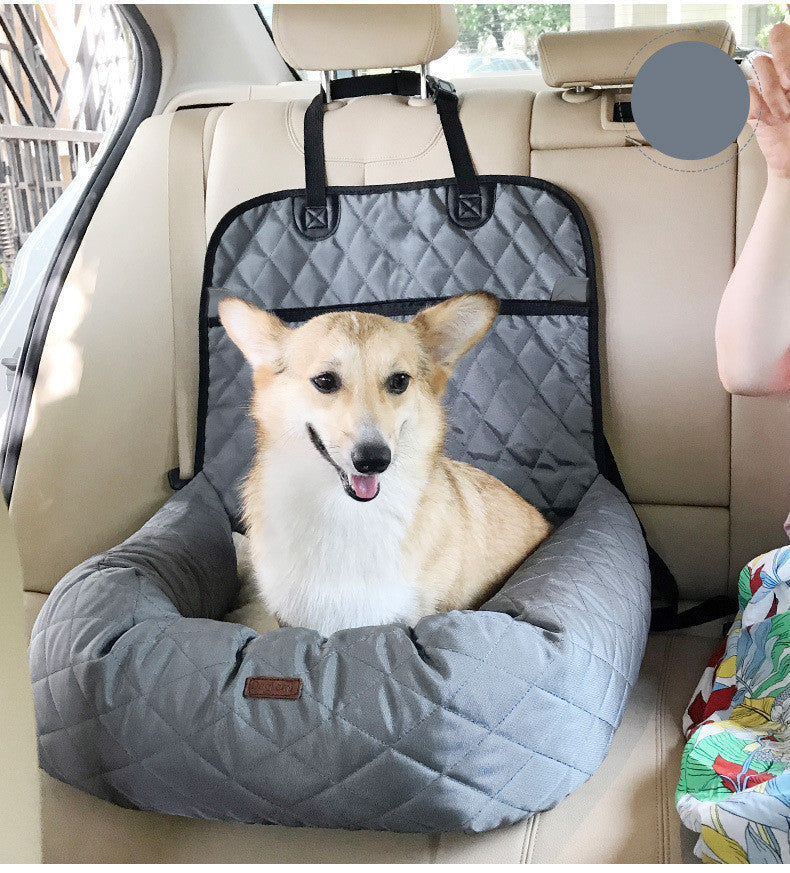 Gesteppter Hundeautositz -  Rideva