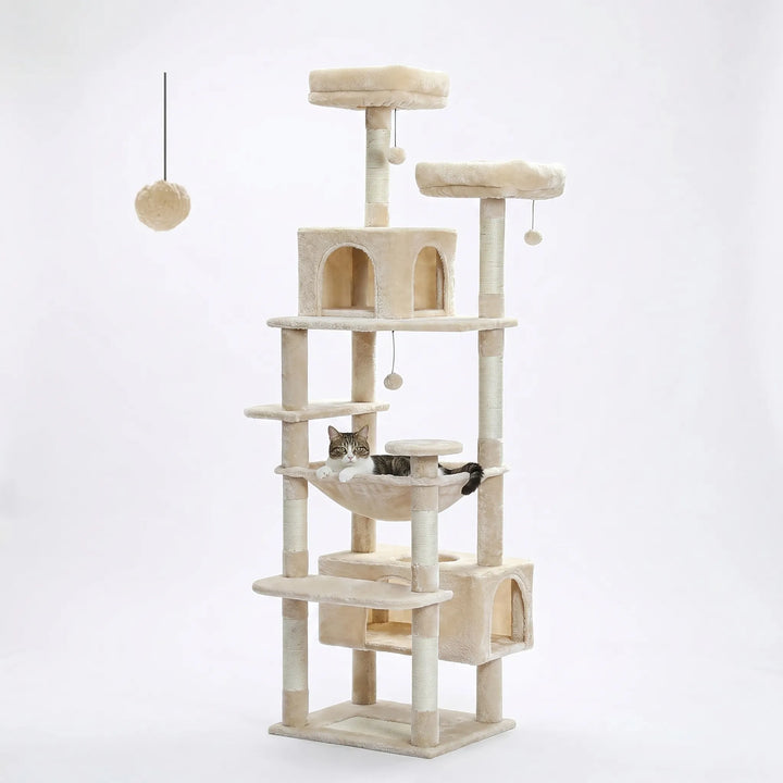 Großer Mehrstöckiger Kratzbaum Für Wohnungskatzen -  CatCastle
