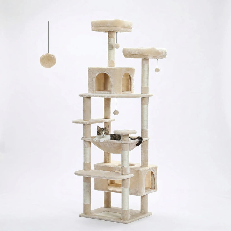 Großer Mehrstöckiger Kratzbaum Für Wohnungskatzen -  CatCastle