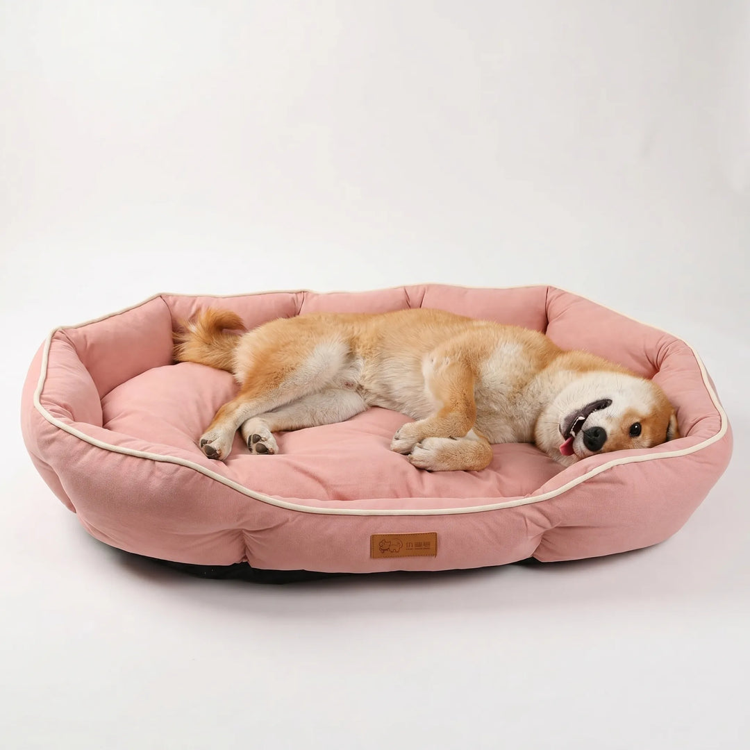 Großes Gepolstertes Haustierbett Mit Rand -  Pawlounge