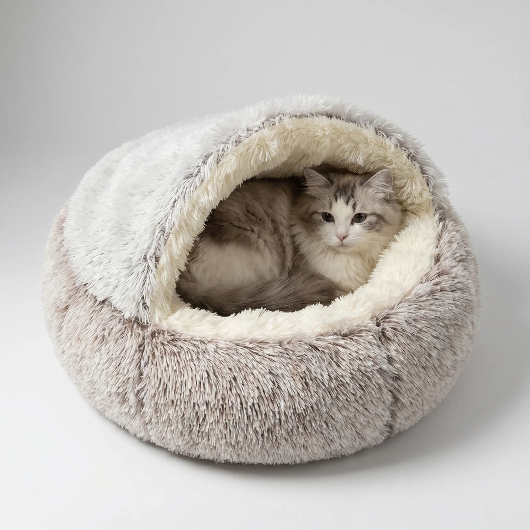 Halbgeschlossenes Kuschelbett Für Katzen -  Snugshell