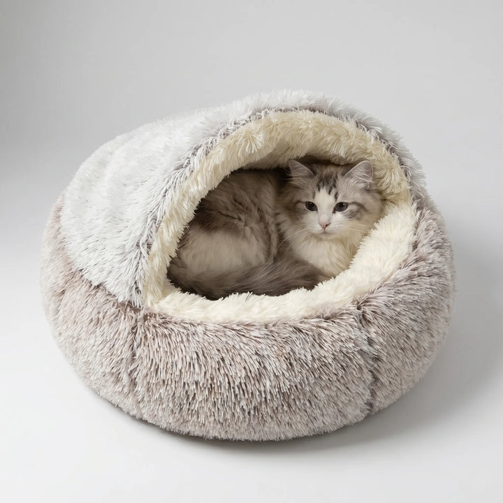 Halbgeschlossenes Kuschelbett Für Katzen -  Snugshell