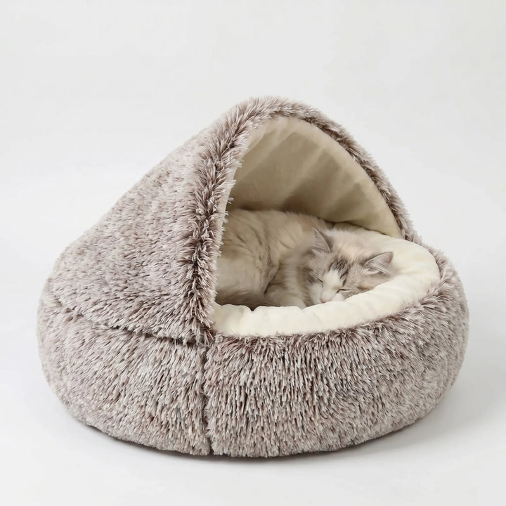 Halbgeschlossenes Kuschelbett Für Katzen -  Snugshell