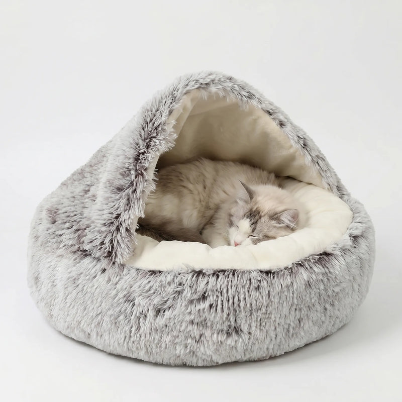 Halbgeschlossenes Kuschelbett Für Katzen -  Snugshell