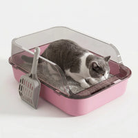 Halboffene Katzentoilette Mit Spritzschutz -  Pawvault