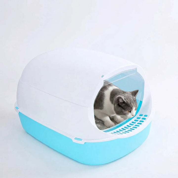 Halboffene Katzentoilette Mit Spritzschutz -  Pawvault