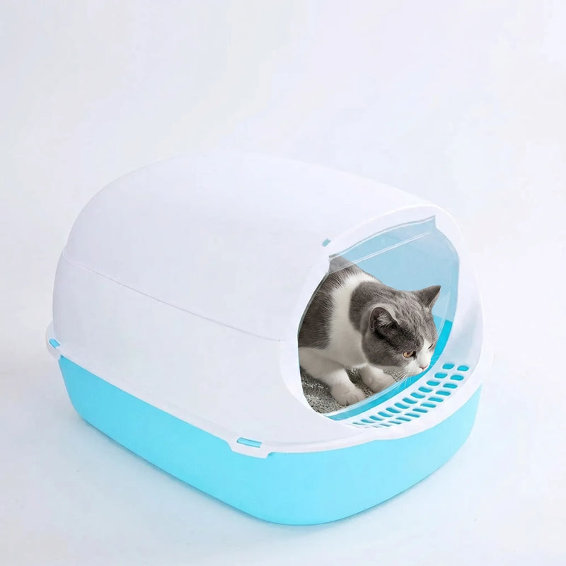 Halboffene Katzentoilette Mit Spritzschutz -  Pawvault