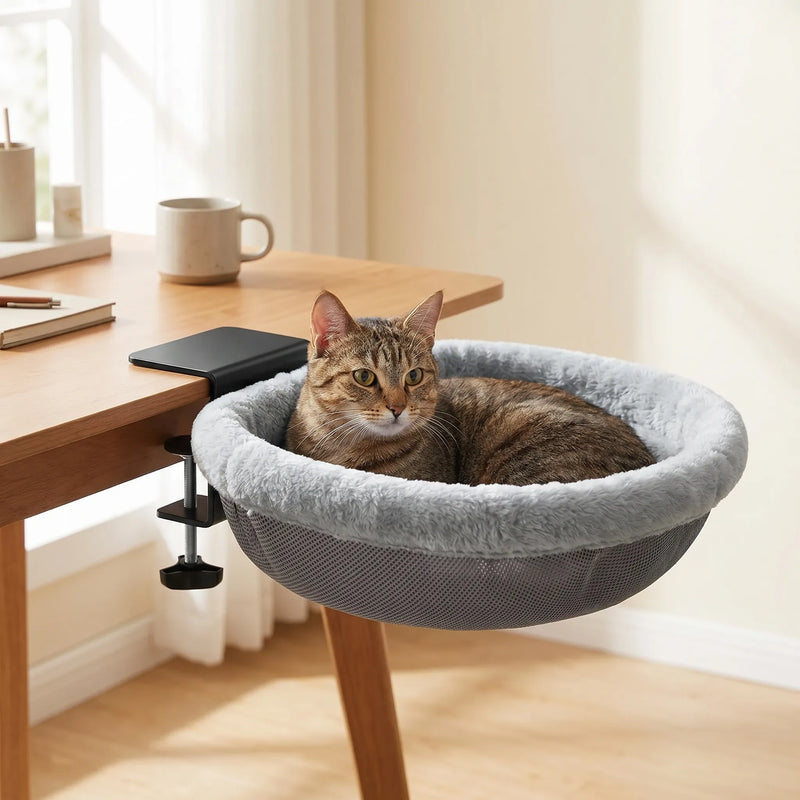 Halbrunde Schreibtischliege Für Katzen -  Snuglea