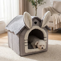 Hausförmiges Kuschelbett Für Kleine Hunde -  PawHaven