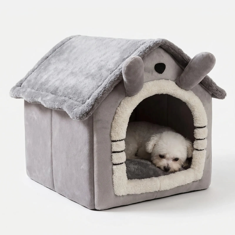 Hausförmiges Kuschelbett Für Kleine Hunde -  PawHaven