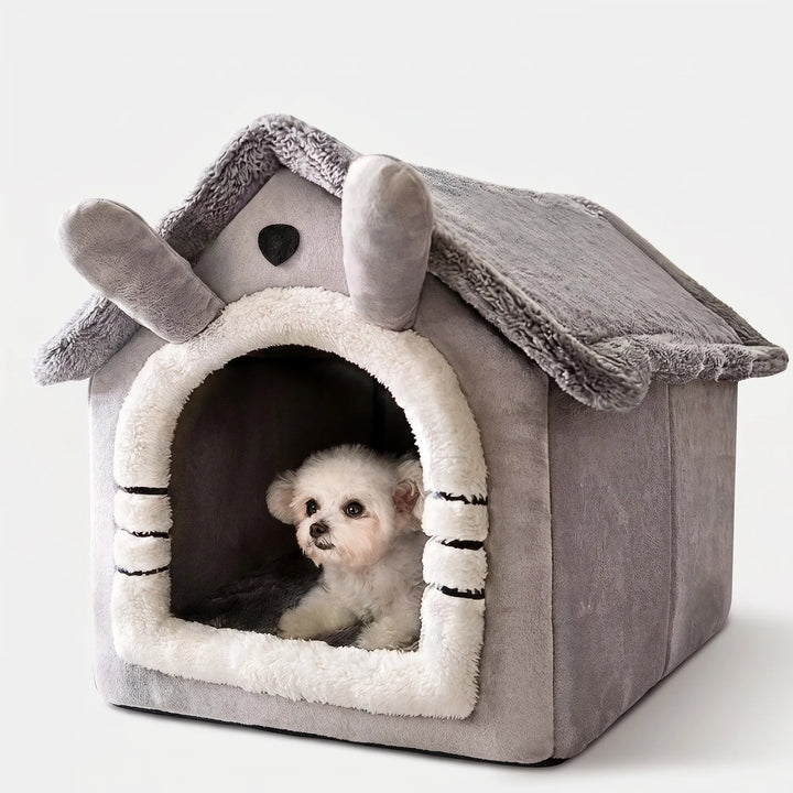 Hausförmiges Kuschelbett Für Kleine Hunde -  PawHaven