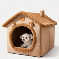 Hausförmiges Kuschelbett Für Kleine Hunde -  PawHaven