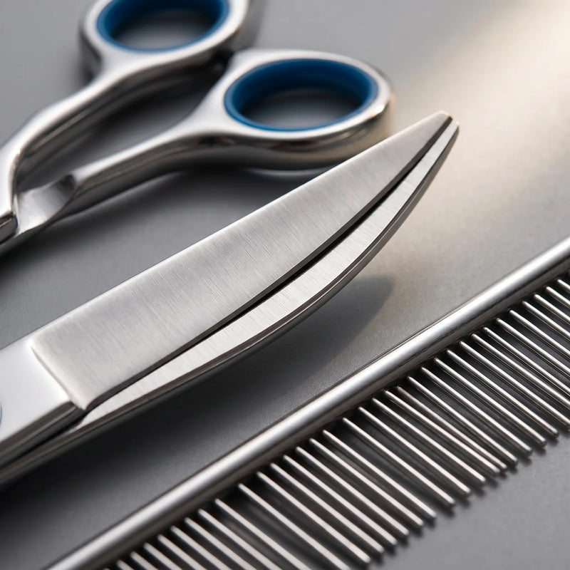 Hundefriseurschere Mit Rundkopf Für Präzision -  GroomEdge
