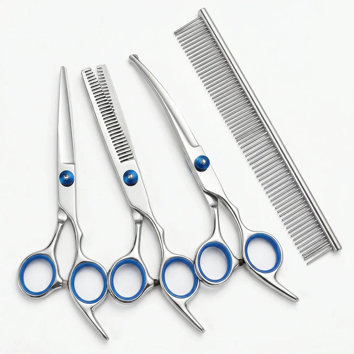 Hundefriseurschere Mit Rundkopf Für Präzision -  GroomEdge