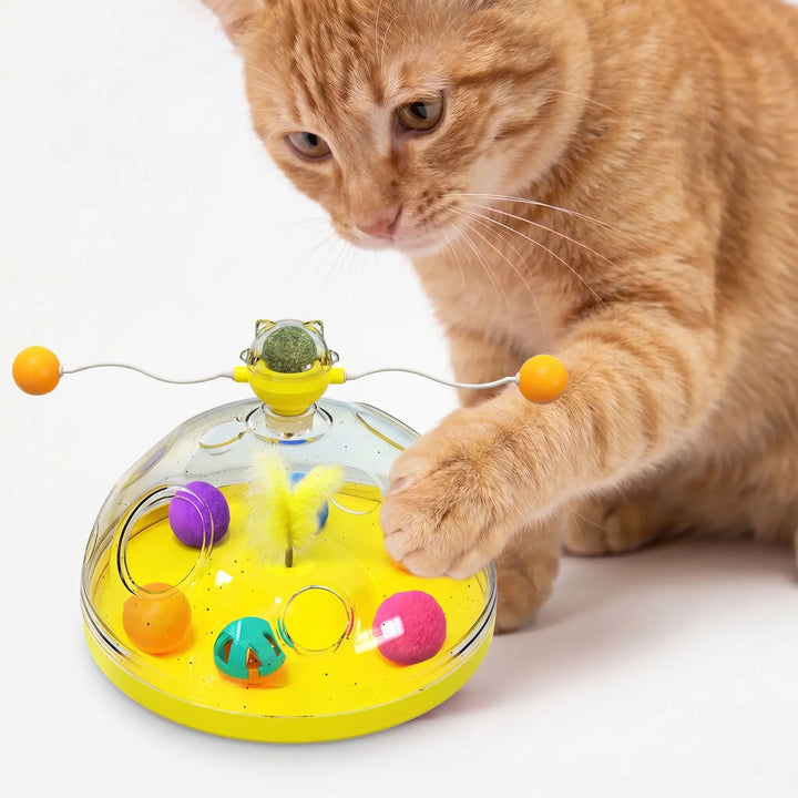 Interaktives Katzenspielzeug Mit Kugelbahn -  PawDome