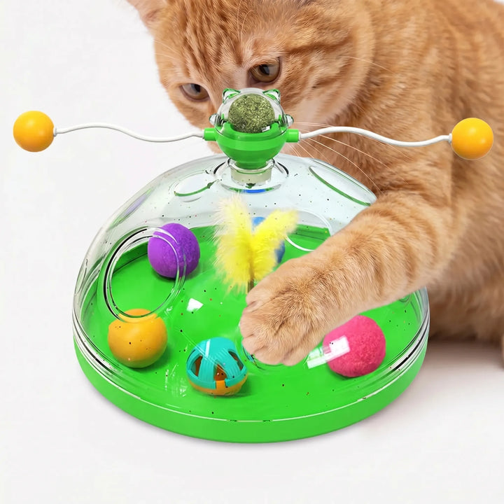 Interaktives Katzenspielzeug Mit Kugelbahn -  PawDome
