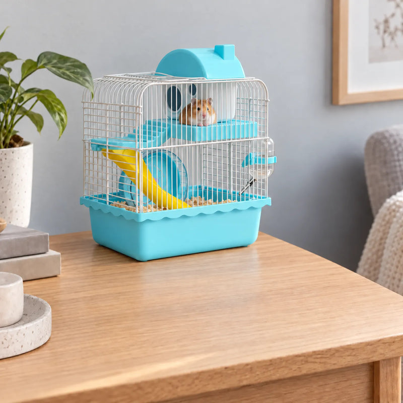 Kompakter Hamsterkäfig Mit Tragegriff -  VistaBase