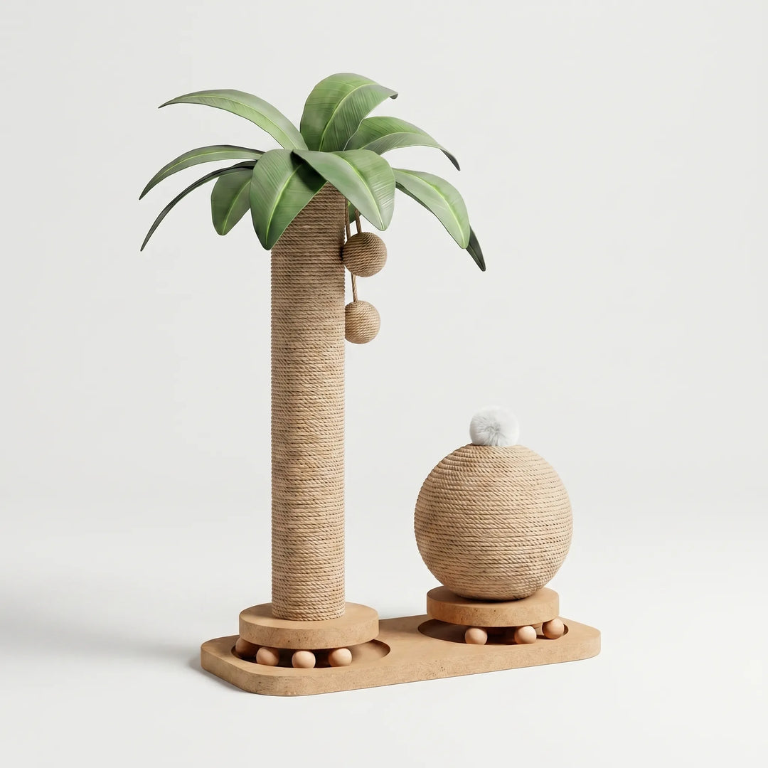 Kompakter Kratzbaum Im Palmendesign -  Scratchia