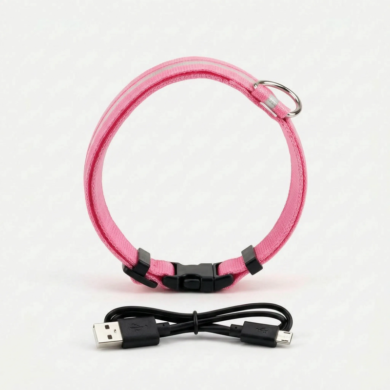 LED-Hundehalsband Aus Stoff -  Vistox