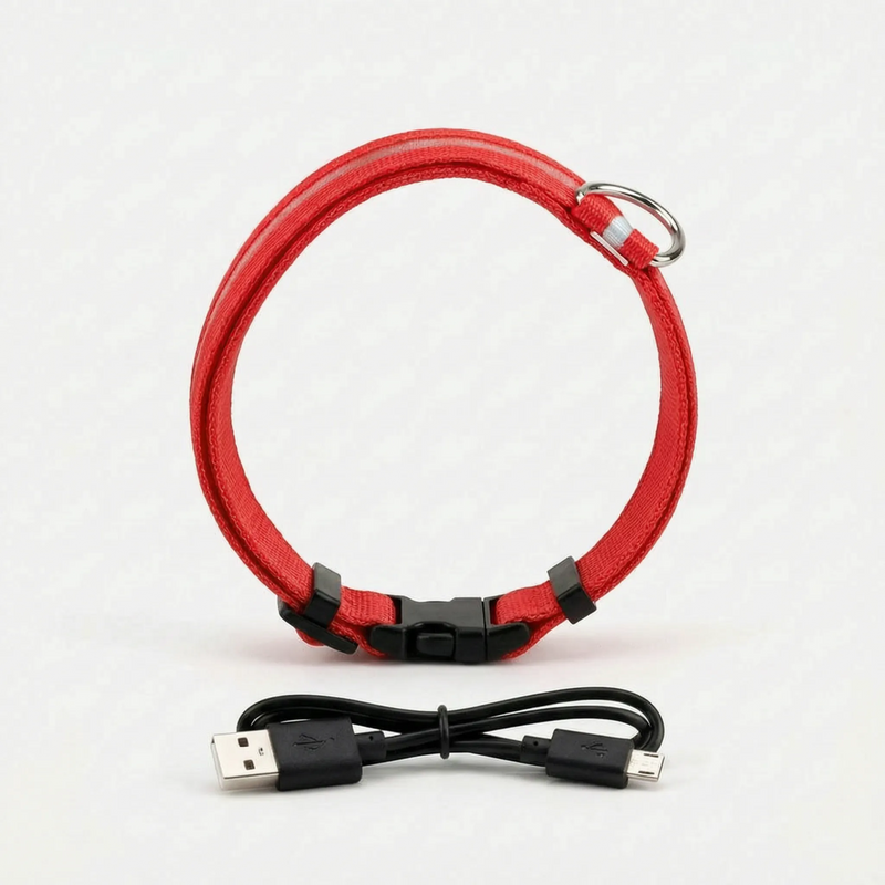 LED-Hundehalsband Aus Stoff -  Vistox