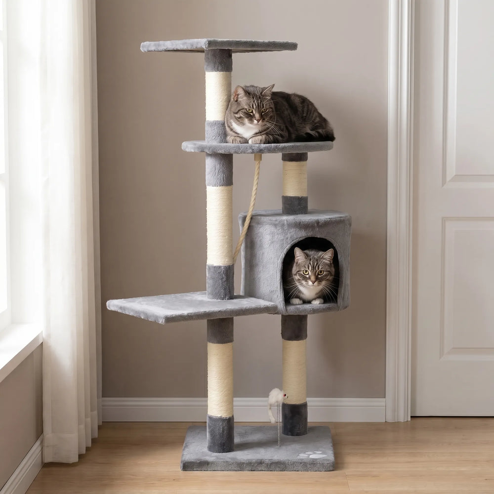 Mehrstöckiger Kratzbaum Mit Kuschelhöhle -  Pawtopia