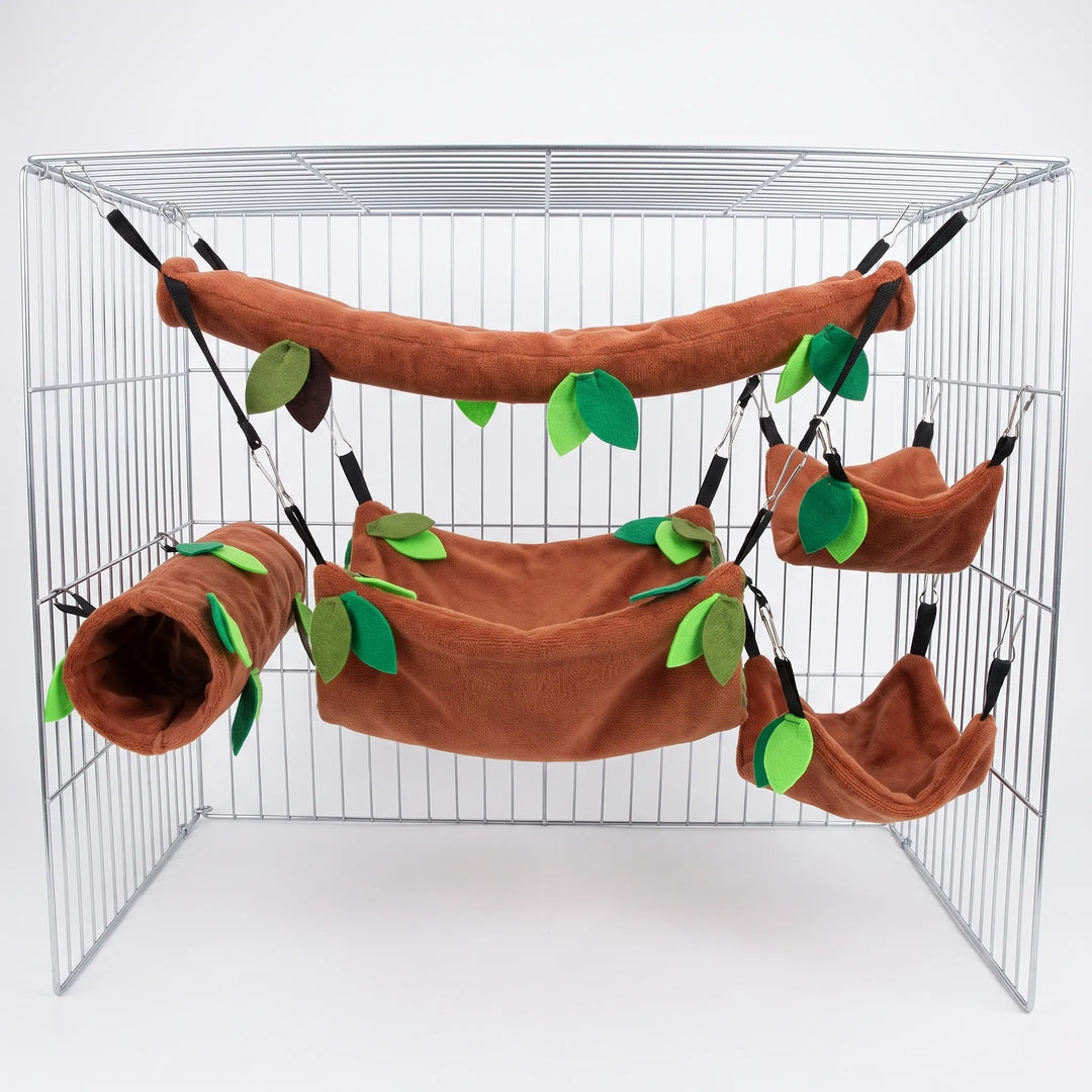 Mehrteilige Nagerhängematte Mit Waldmotiv -  TreeHollow
