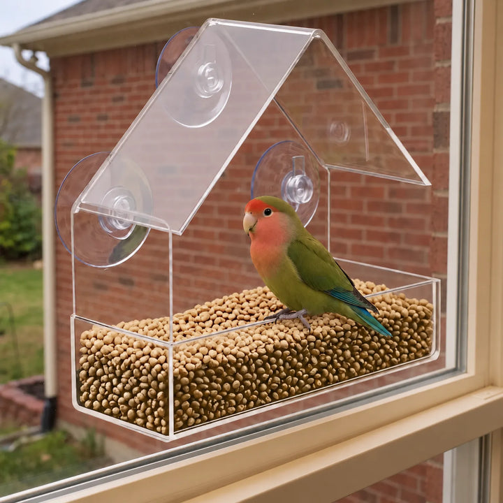 Modernes Transparentes Vogelfutterhaus -  Visura