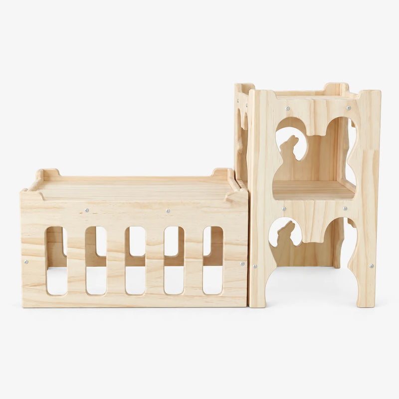 Modulares Kaninchenhaus Mit Rampe -  PawPalace