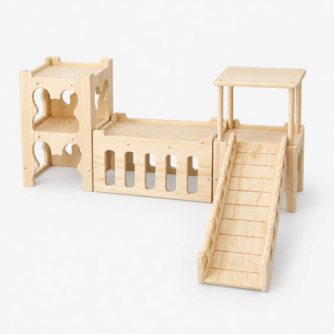 Modulares Kaninchenhaus Mit Rampe -  PawPalace