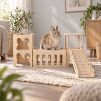 Modulares Kaninchenhaus Mit Rampe -  PawPalace