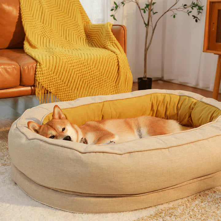 Orthopädisches Hundebett Mit Rand -  Lumexx