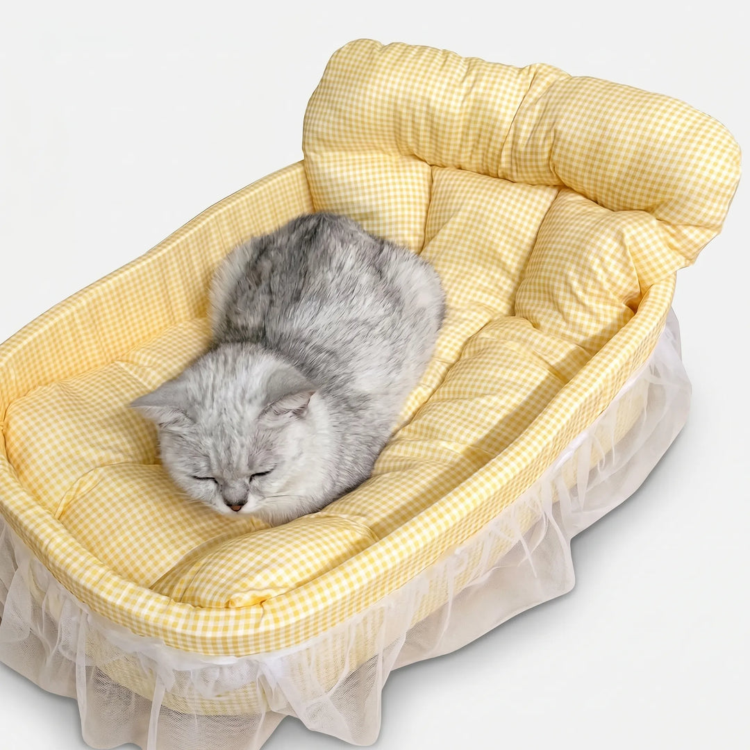 Ovales Haustier-Sofabett Mit Kissen -  Pawsofa