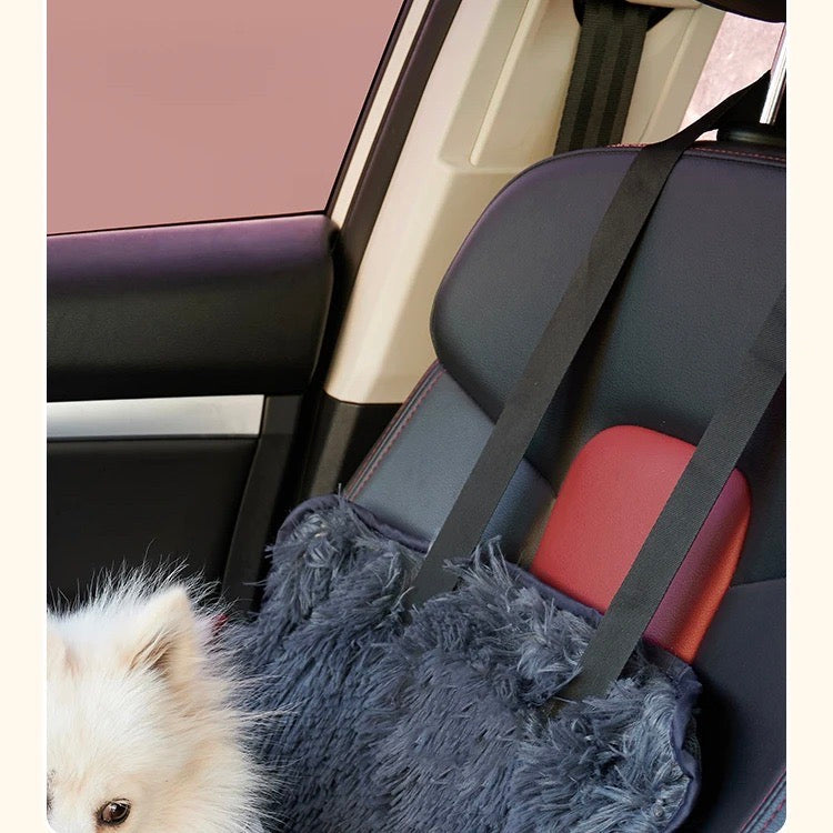 Plüschiger Autositz Für Kleine Hunde -  Zenvia