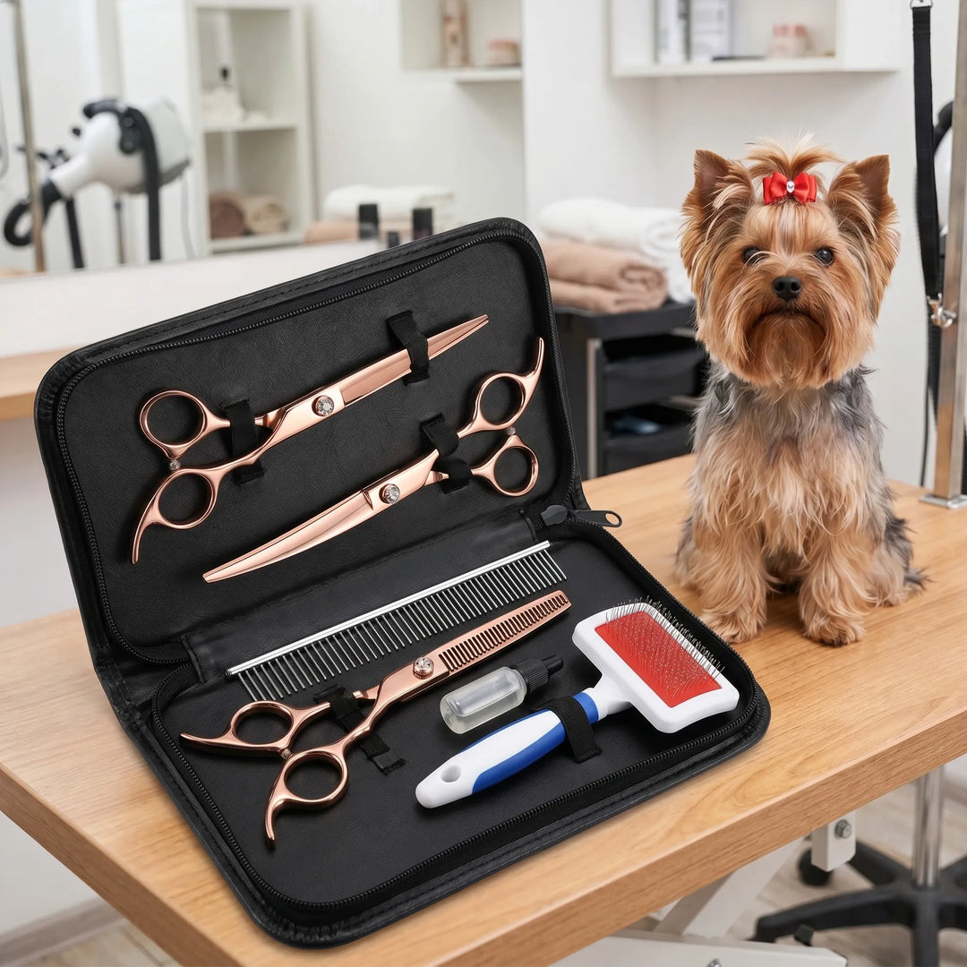Professionelles Hundepflege-Scherenset In Tasche -  PawStyler