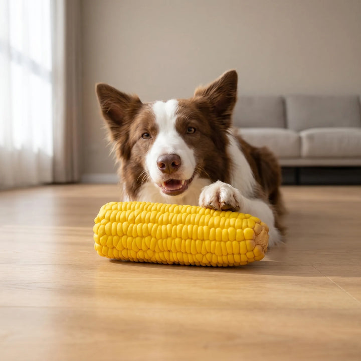 Quietschendes Hundespielzeug In Maisform -  Squixo