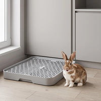 Rechteckige Kaninchentoilette Mit Gitter -  BunnyTray