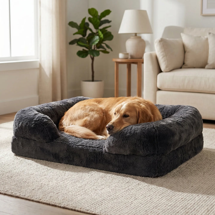 Rechteckiges Plüschbett Für Hunde Und Katzen -  Snuglair