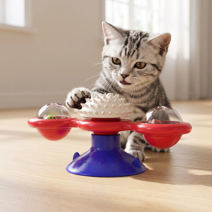 Rotierendes Windmühlen-Spielzeug Für Katzen -  Spinora