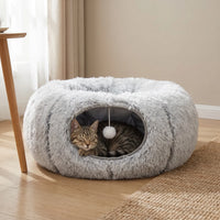 Rundes Katzenbett Mit Tunnel -  Purrring