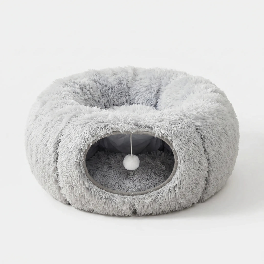 Rundes Katzenbett Mit Tunnel -  Purrring